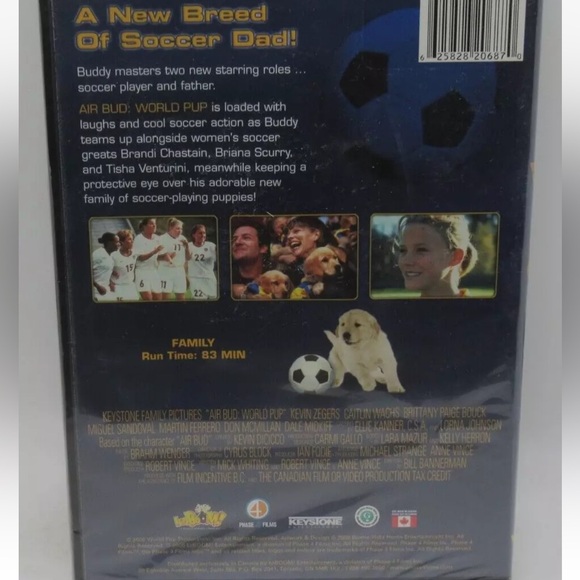 BNIB Factory Sealed “Air Bud: World Pup” DVD 2006 Soccer Cup Family Movie - Picture 2 of 3